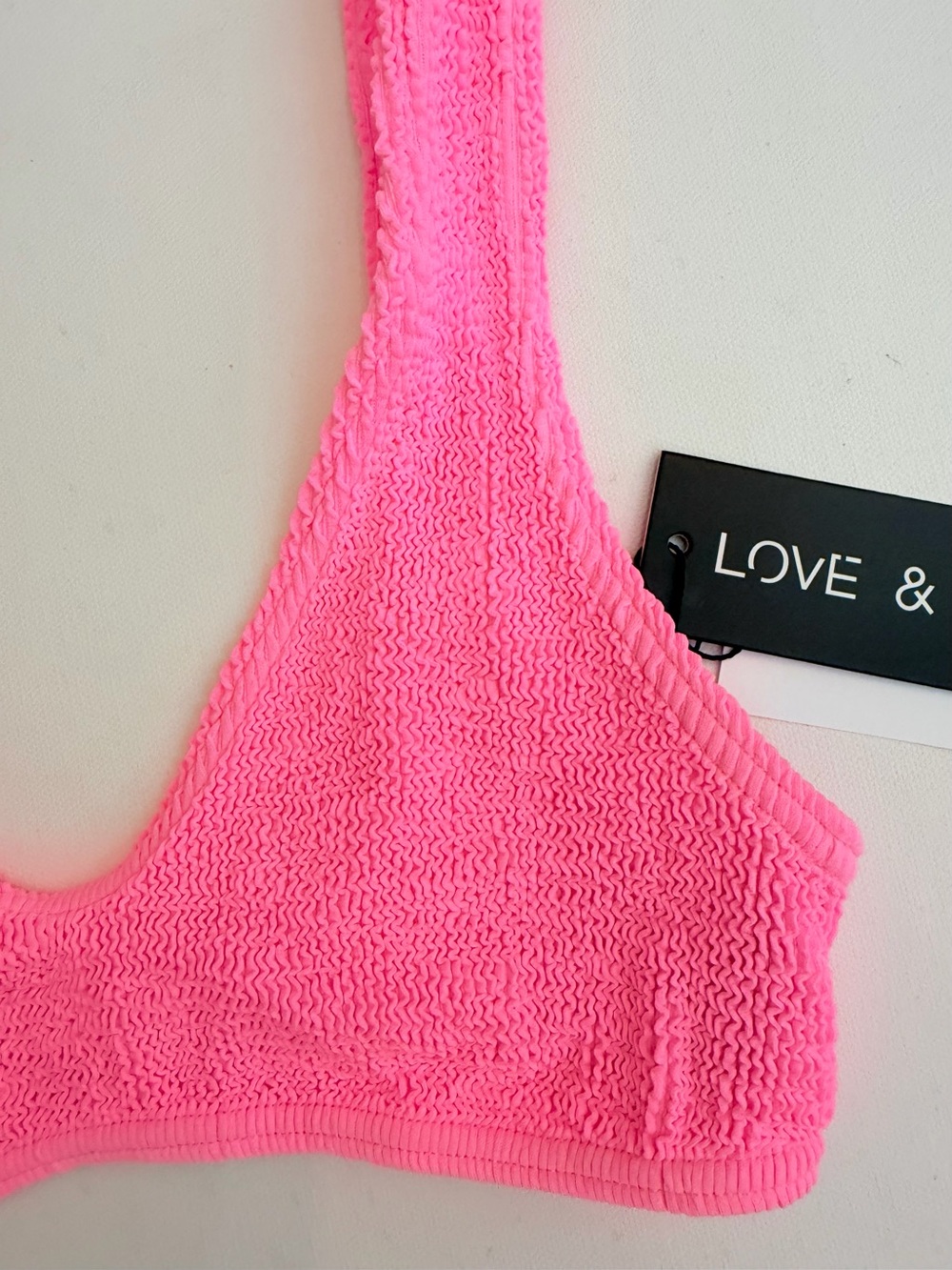 NWT Love & Diamonds pink bikini top - Picture 3 of 7
